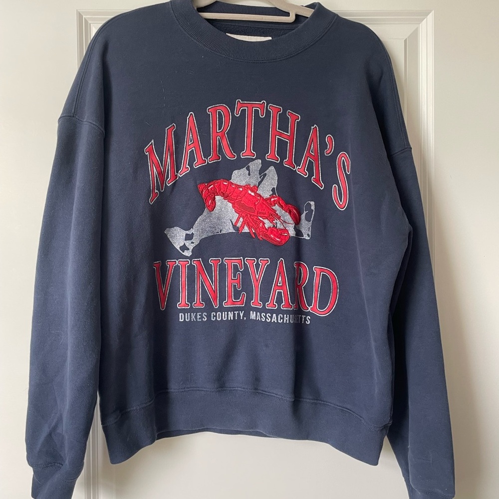 Abercrombie Martha's Vineyard Navy Sweater